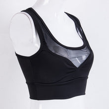Load image into Gallery viewer, Hot Wholesale Women Mesh Patchwork Sports Bra Tank Tops Bodycon Slim Gym Sports Clothing Bustier Vest Crop Tops Bralette Blouses