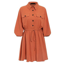 Load image into Gallery viewer, 2019 New Dress female Sweet wave point dress Fashion Short dresses Autumn Long Sleeve Shirt Dresses for women