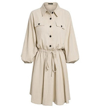 Load image into Gallery viewer, 2019 New Dress female Sweet wave point dress Fashion Short dresses Autumn Long Sleeve Shirt Dresses for women