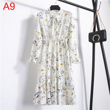 Load image into Gallery viewer, Cute Pink Dress 2019 Summer Women Dress Long sleeves Flower Print Boho Style Beach Chiffon Sundress Casual Shift Dresses Vestido