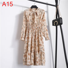Load image into Gallery viewer, Cute Pink Dress 2019 Summer Women Dress Long sleeves Flower Print Boho Style Beach Chiffon Sundress Casual Shift Dresses Vestido
