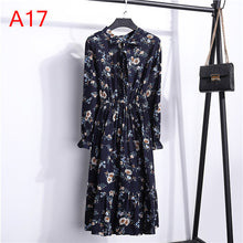 Load image into Gallery viewer, Cute Pink Dress 2019 Summer Women Dress Long sleeves Flower Print Boho Style Beach Chiffon Sundress Casual Shift Dresses Vestido