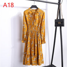 Load image into Gallery viewer, Cute Pink Dress 2019 Summer Women Dress Long sleeves Flower Print Boho Style Beach Chiffon Sundress Casual Shift Dresses Vestido