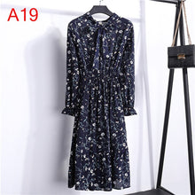 Load image into Gallery viewer, Cute Pink Dress 2019 Summer Women Dress Long sleeves Flower Print Boho Style Beach Chiffon Sundress Casual Shift Dresses Vestido