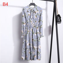 Load image into Gallery viewer, Cute Pink Dress 2019 Summer Women Dress Long sleeves Flower Print Boho Style Beach Chiffon Sundress Casual Shift Dresses Vestido