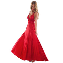 Load image into Gallery viewer, Sexy Women Multiway Wrap Convertible Boho Maxi Club Red Dress Bandage Long Dress Women Party Bridesmaids Infinity Ladies Dresses