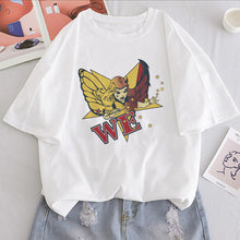 Load image into Gallery viewer, Heaven Can Wait Angel Girl Print T Shirt Women Casual Ulzzang Aesthetic Fun Streetwear Tshirt Tops Short Sleeve Female T-shirt