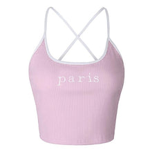 Load image into Gallery viewer, White Red Ladies Short Tight Shirt Women Fashion Honey Letter Strap Tank Tops 2018 Female Slip Crop Tops Sexy Club Camisoles