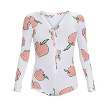 Load image into Gallery viewer, Sexy Women Bodysuit Long Sleeve Deep V Neck Bodycon Stretch Leotard Crop Tops Button Short Romper Sleepwear Overalls for women