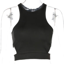 Load image into Gallery viewer, Fashion Women Tank Tops Summer Sexy Halter Solid Color Sleeveless Casual Shirt Cropped Tops Regata Feminina Vest