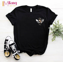 Load image into Gallery viewer, Women Goku DRAGON BALL Black T-shirts Female Short Sleeve Tees 2020 Summer Brand Harajuku Clothing Girl Tops