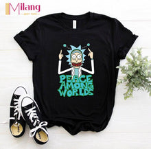 Load image into Gallery viewer, Women Goku DRAGON BALL Black T-shirts Female Short Sleeve Tees 2020 Summer Brand Harajuku Clothing Girl Tops