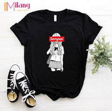 Load image into Gallery viewer, Women Goku DRAGON BALL Black T-shirts Female Short Sleeve Tees 2020 Summer Brand Harajuku Clothing Girl Tops