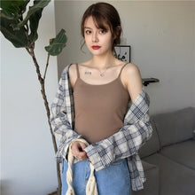 Load image into Gallery viewer, Sexy Women Crop Top 2019 Summer Solid Color Elastic Camis Tank Tops Cropped Feminino Ladies Elastic Shirt Vest Camisole