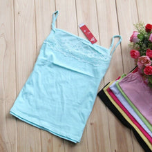 Load image into Gallery viewer, 1Pc Women Tee Lace Top Casual Solid Summer New Sleeveless Female T-Shirt Sexy Fashion Cute Pink Color Soft Tank Top Hot Sale